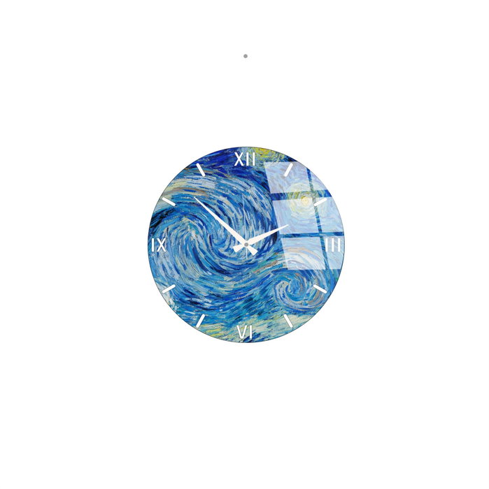 Wallity Reloj de pared decorativo de cristal Multicolor 40 cm